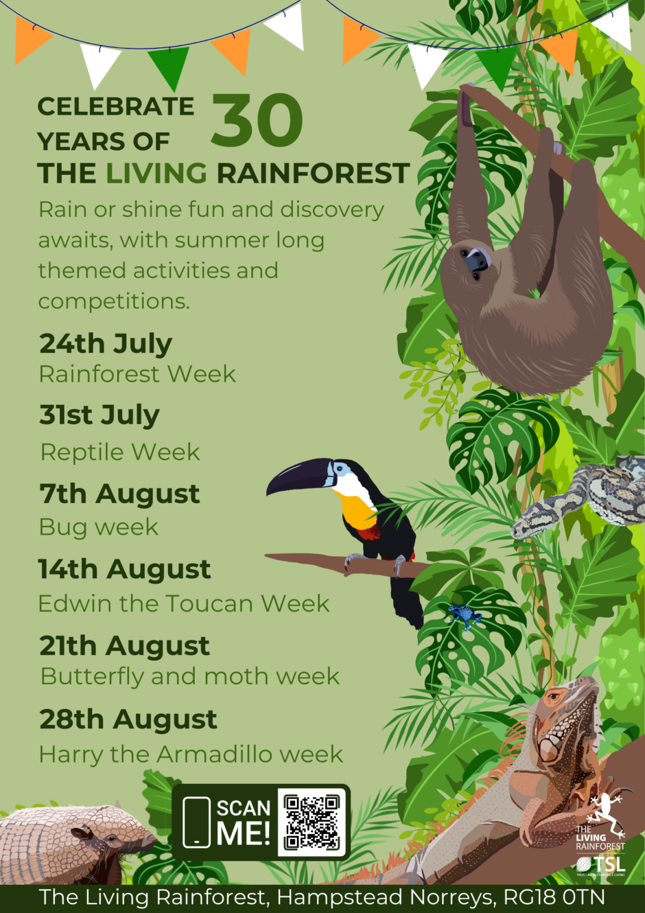 30 Years TLR Summer Events Poster