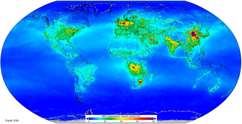 Nitrogen dioxide worldwide